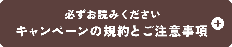 必ずお読みください キャンペーンの規約とご注意事項